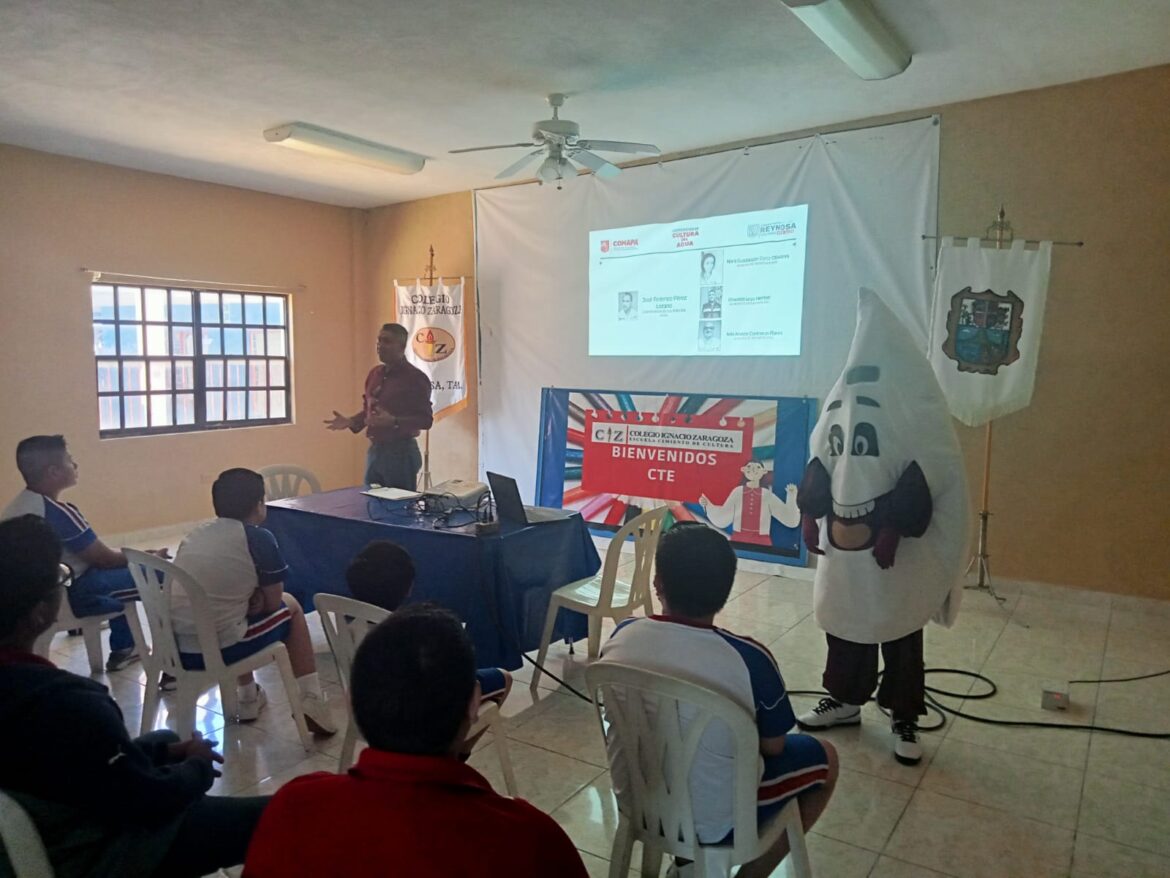 Imparte COMAPA pláticas del cuidado del agua en primaria Pedro J. Méndez y Colegio Ignacio Zaragoza