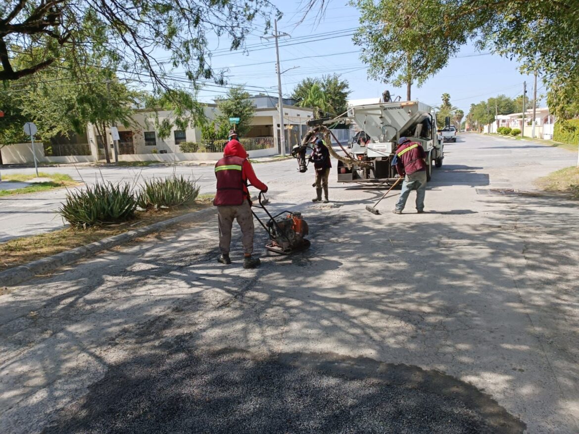 Rehabilitó Gobierno de Reynosa pavimento en la Petrolera