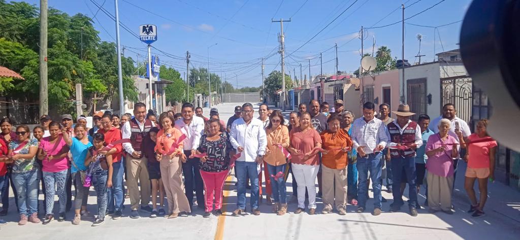 Concluyó Gobierno de Reynosa pavimentación hidráulica en colonia Lampacitos