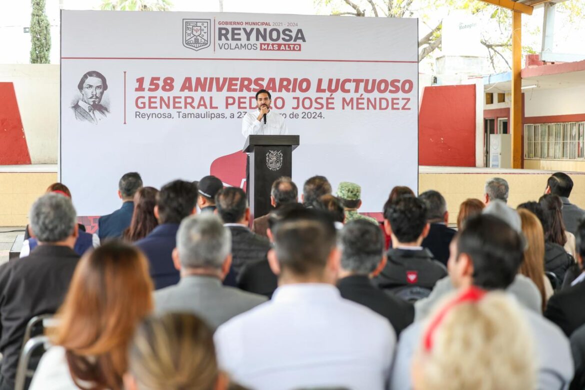 Conmemoró el Presidente Municipal Carlos Peña Ortiz Aniversario Luctuoso del Gral. Pedro J. Méndez