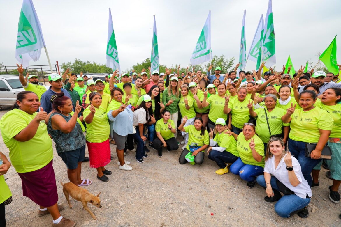 Activaron el Verde con Maki Ortiz en la colonia Ramón Pérez de Reynosa