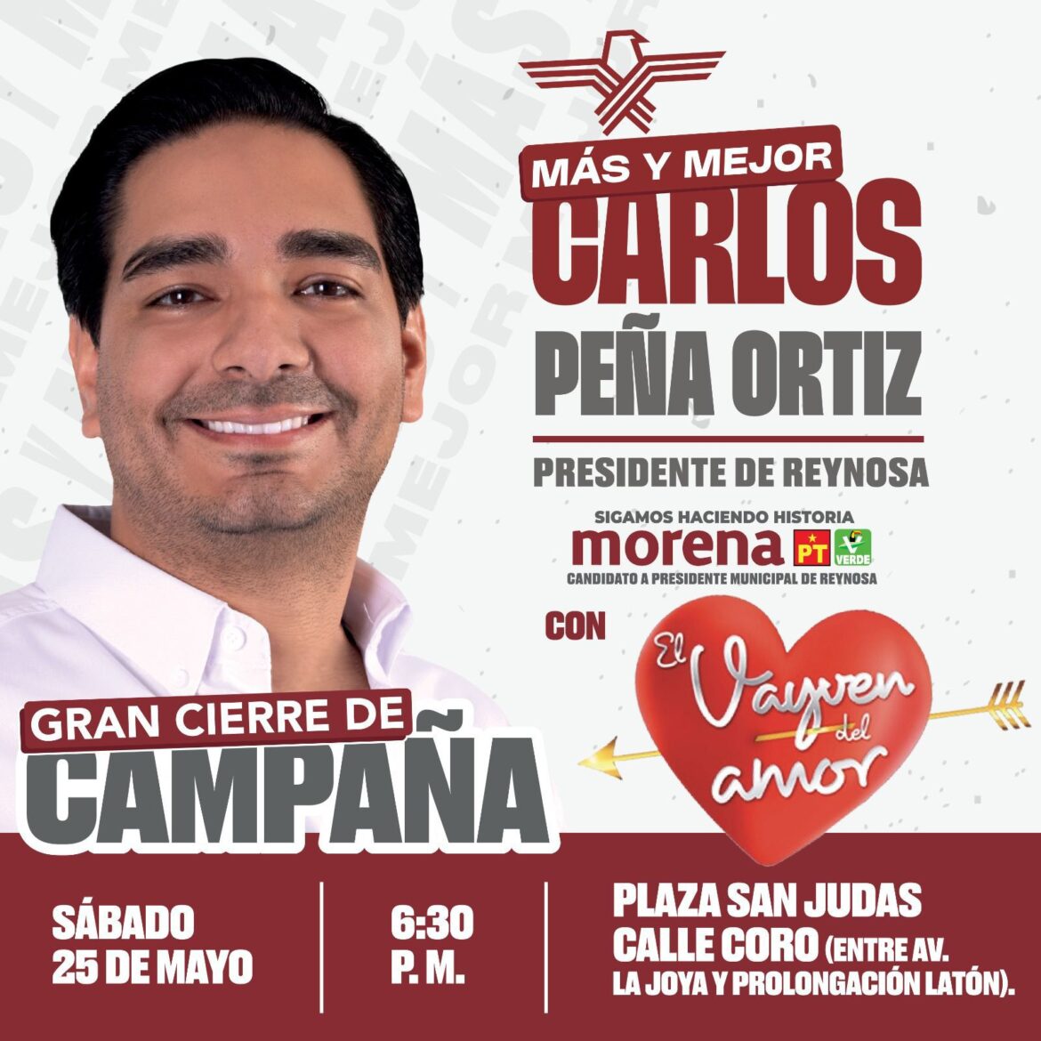 ¡Únete a la Gran Celebración del Triunfo Electoral de Carlos Peña Ortiz!