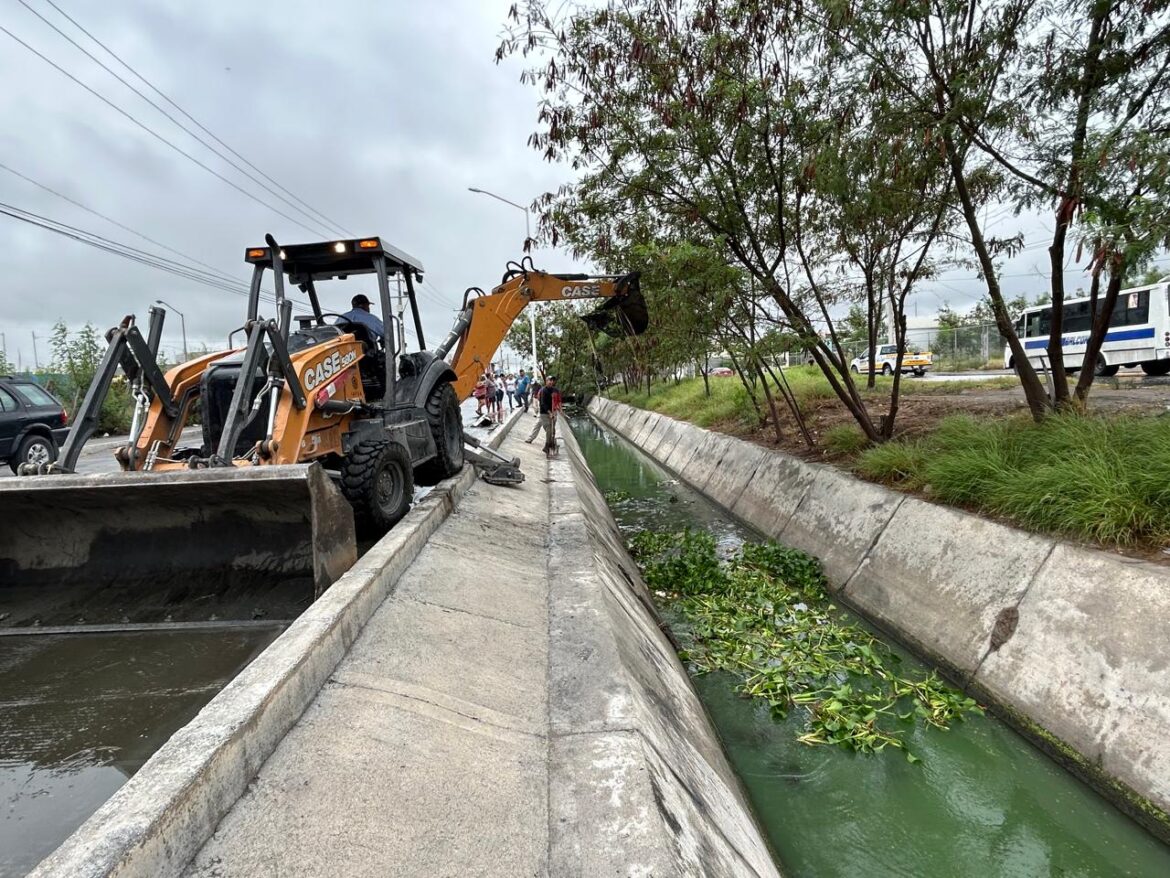 Incrementa Gobierno de Reynosa desazolve de drenes y canales